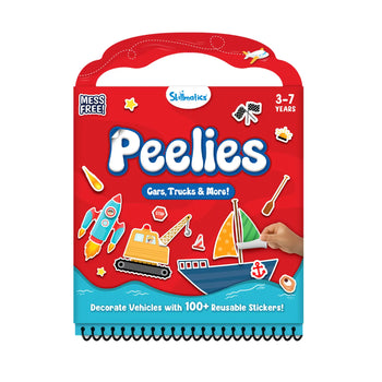 Peelies: Cars, Trucks & More! | Reusable Sticker Activity Book (ages 3-7)