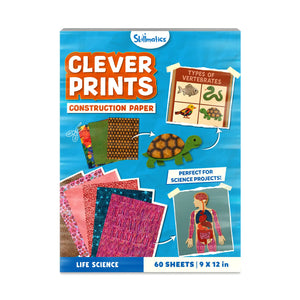 Clever Prints: Life Science | Construction Paper (60 Sheets)