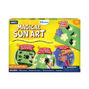Children’s sun-activated art kit for outdoor creative projects with Sun Paper Art Kit
