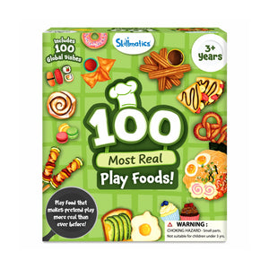 Skillmatics play food set with 100 global dishes for realistic pretend play ages 3+