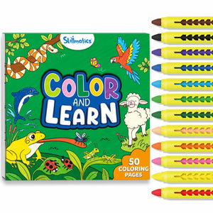 Color and Learn: Animals | Colouring Book (ages 3-6) - Learning & Education