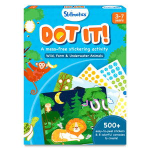 Dot it! - Wild, Farm & Underwater Animals | No mess sticker art (ages 3-7)