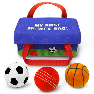 My First Sports Bag! Plush Sports Bag Playset for Babies (6-24 months) My First Sports Bag! Plush Sports Bag Playset for Babies (6-24 months)