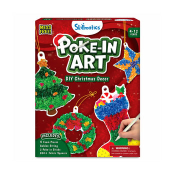 Poke-in Art: DIY Christmas Decor | No Mess Art for Kids (ages 4-12)