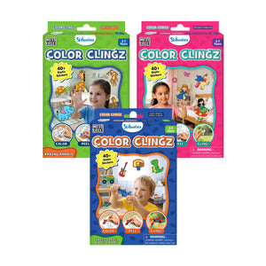 Color Clingz creative sticker set for kids ages 3-7 reusable window stickers