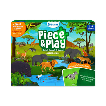 Piece & Play: Amazing Animals | Floor Puzzle & Game (ages 3-7)