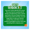 Waxy Window Art kit with 15 designs and 100 colorful wax sticks for kids ages 5-12