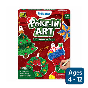 Skillmatics Poke-In Art DIY Christmas Decor kit for kids ages 4-12