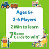 Game box cover for Guess in 10 All Around The Town with player info and win conditions