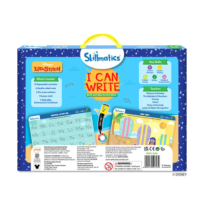 Children’s educational writing activity kit with Disney’s Lilo & Stitch theme for ages 3-6