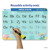Reusable activity mat for tracing uppercase and lowercase letters featuring Disney’s Stitch characters