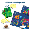 Geography-themed trivia game with cards, world map, and die for ages 7+