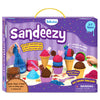 Children’s kinetic sand ice cream parlor playset from Sandeezy for sensory and pretend play