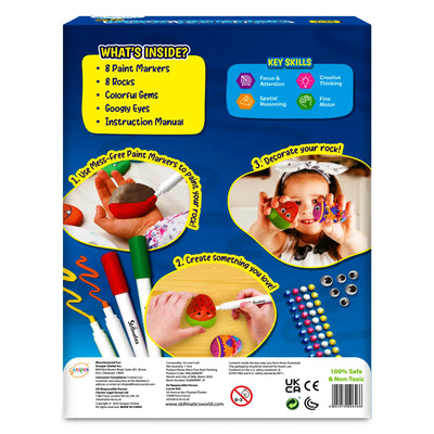Rock Painting Kit | No Mess Art & Craft Activity (ages 4-12)