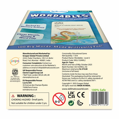 Wordables: Level 2 | Vocabulary Flash Cards (ages 10+)