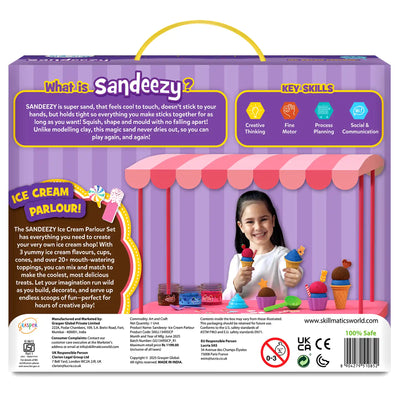 Colorful toy box for Ice Cream Parlour Sand Play Set in Sensory Toy for ages 3-7