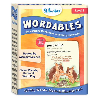 Wordables: Level 3 | Vocabulary Flash Cards for SAT Prep (ages 12+)