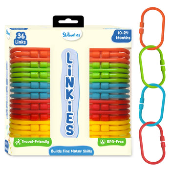 Linkies: Set of 36 Links | Connectable Learning Link Toy for Toddlers (10-24 months)