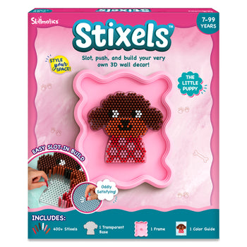 Stixels: Puppy Wall Decor | DIY 3D Pixel Art Kit (ages 7+)
