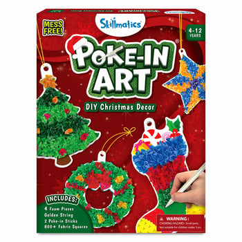 Poke-in Art: DIY Christmas Decor | No Mess Art for Kids (ages 4-12)