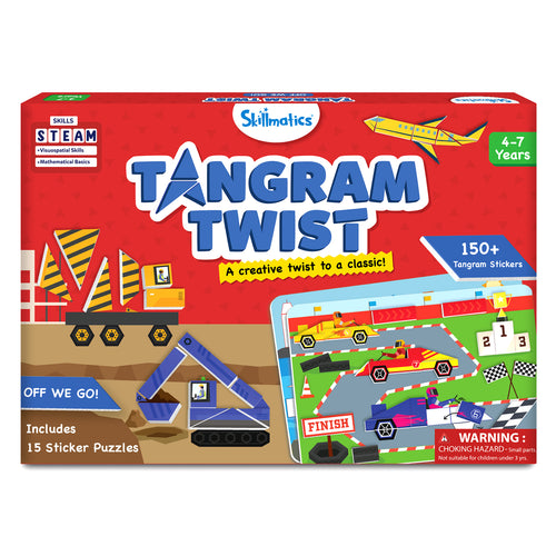 Children’s Tangram puzzle game featuring colorful shapes for ages 4 to 7