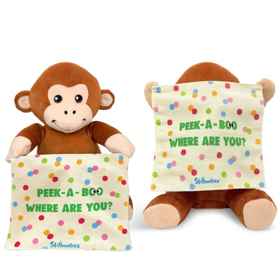 Peek-A-Boo Monkey Toy: Interactive Plush with Sound & Motion (Ages 12 months+)
