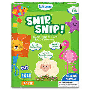 Skillmatics Snip Snip Amazing Animals activity box for developing scissor skills in children
