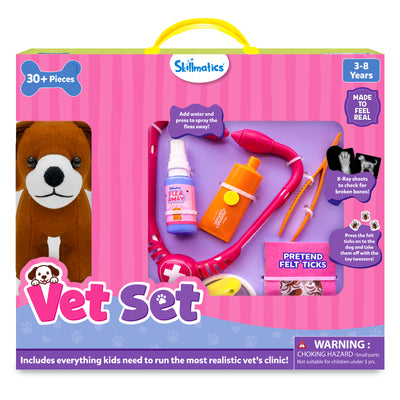 Vet Set | 30+ Piece Interactive Pretend Play Kit (ages 3-8)