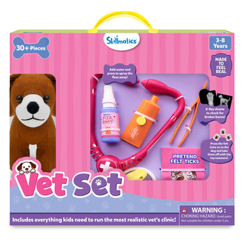 Vet Set | 30+ Piece Interactive Pretend Play Kit (ages 3-8)