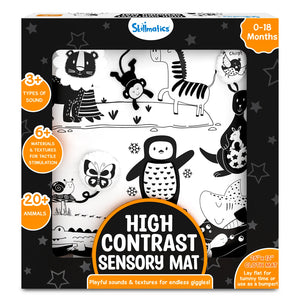High Contrast Sensory Cloth Mat (0-18 months)