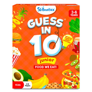 Skillmatics Guess in 10 Junior Food We Eat trivia board game for ages 3-6