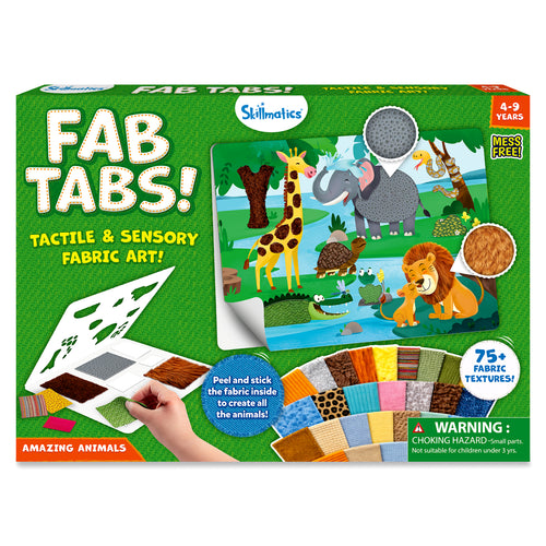 Fab Tabs: Amazing Animals | Tactile & Sensory Fabric Art (ages 4+)