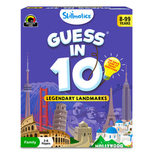 Image of Guess in 10 Legendary Landmarks trivia card game for ages 8-99, 2-6 players