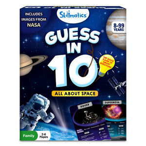 Space-themed trivia game for ages 8 and up from Guess in 10 All About Space product