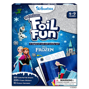 Children’s Disney Frozen art and craft activity set with foil sheets foam stickers and canvases