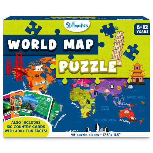 World Map Puzzle | Floor Puzzle & Game (ages 6-12)