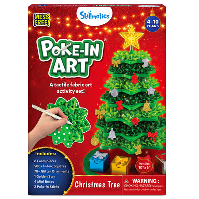 Poke-in Art: Christmas Tree| No Mess Art for Kids (ages 4-10)