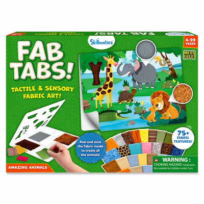 Fab Tabs: Amazing Animals | Tactile & Sensory Fabric Art (ages 4+)