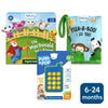 Skillmatics baby products including farm puppet book soft book and push pop toy for 6-24 months