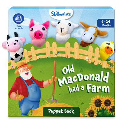 Puppet Book: Old MacDonald Had a Farm | Interactive Finger Puppets (Ages 6-24 months)