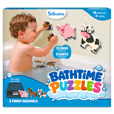 Bathtime Puzzles: Farm Animals | Floating Foam Puzzle Set (18 months-4 years)