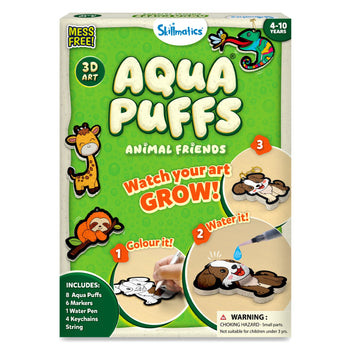 Aqua Puffs: Animal Friends | 3D Art Kit | Gifts for Ages 4-10