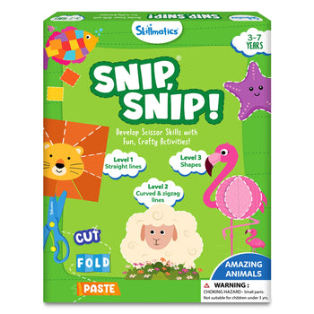 Snip Snip - Amazing Animals | Art & Craft Activity Kit (ages 3-7)