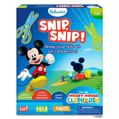 Snip Snip: Mickey Mouse Clubhouse | Art & Craft Activity Kit (ages 3-7)