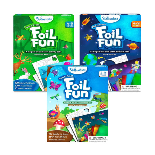 Three Skillmatics Foil Fun art and craft activity sets for ages 4-9 in Foil-tastic Fun Bundle