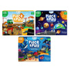 Three Piece & Play themed puzzles and games for children ages 3 to 7 in Piece & Play Mega Combo
