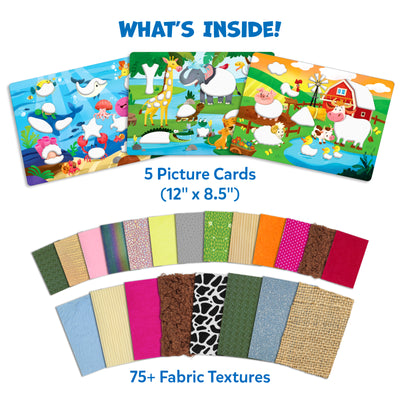 Fab Tabs: Amazing Animals | Tactile & Sensory Fabric Art (ages 4+)