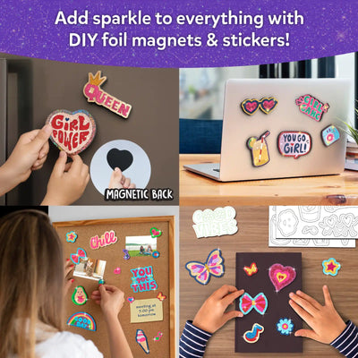 Foil Fun: Girl Power | No Mess Magnetic Art Kit (Ages 7-13)