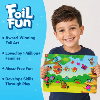 Foil Fun: Bugs & Butterflies | No Mess Art Kit (ages 4-9)