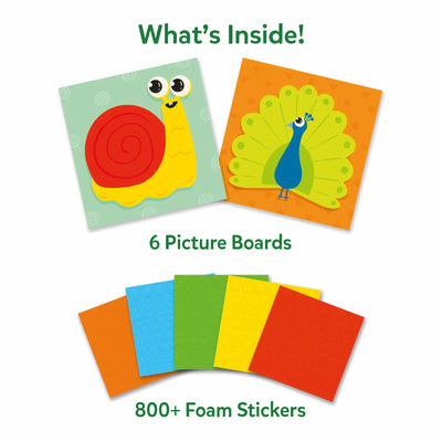 Fun with Foam: Amazing Animals | 3D Sticker Activity (ages 3-7)